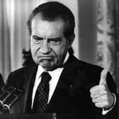 Ex-US president Richard Nixon admitted his complicity in the Watergate affair in 1974