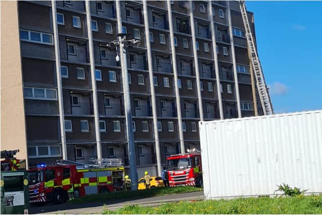 A residential building in the north of Edinburgh has been sealed off on Thursday morning as emergency services deal with a serious incident