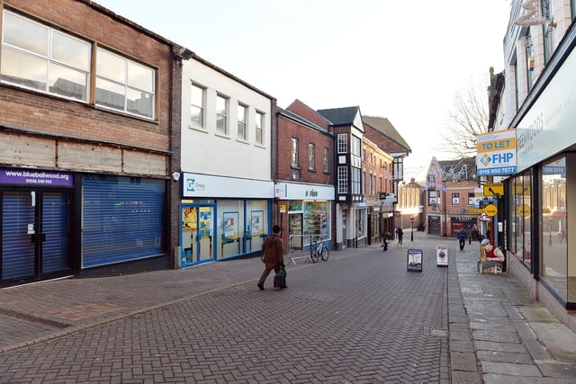 It's still strange to see most shops closed during what should be another bustling weekday in Chesterfield.