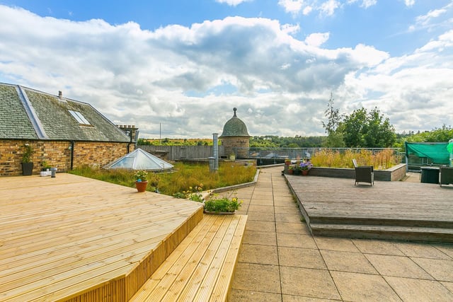 What a view from the property's shared roof terrace!