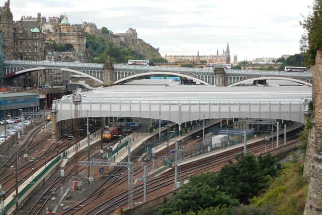 The incident happened on a train which left from Edinburgh Waverley.