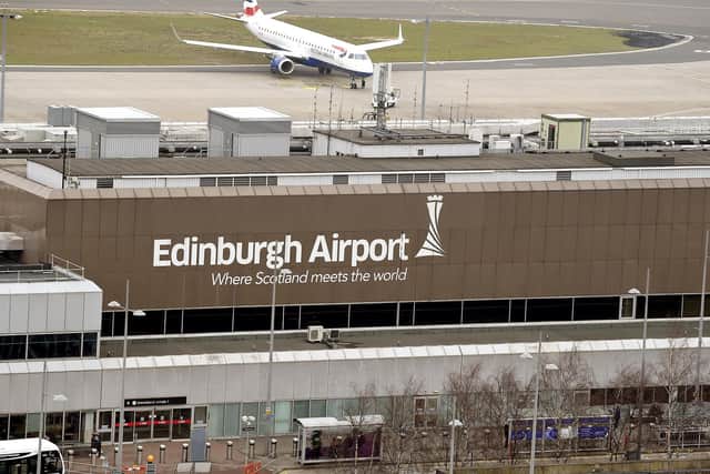 There are concerns over fire crews helping out in the baggage area of Edinburgh Airport