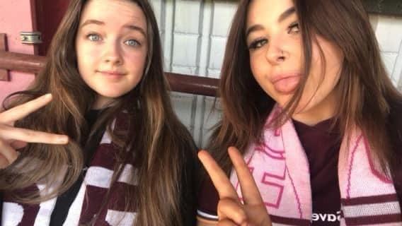 Supporting Hearts all the way to Hampden
Pic: Kirsty Williams