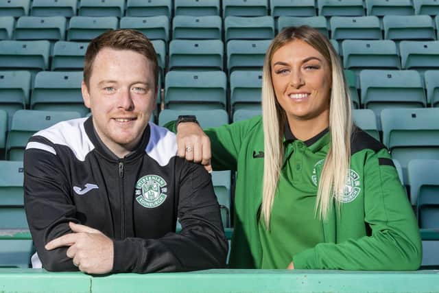 Manager Dean Gibson sees Siobhan Hunter as an integral part of the long-term future at Hibs. Picture: Mark Scates / SNS