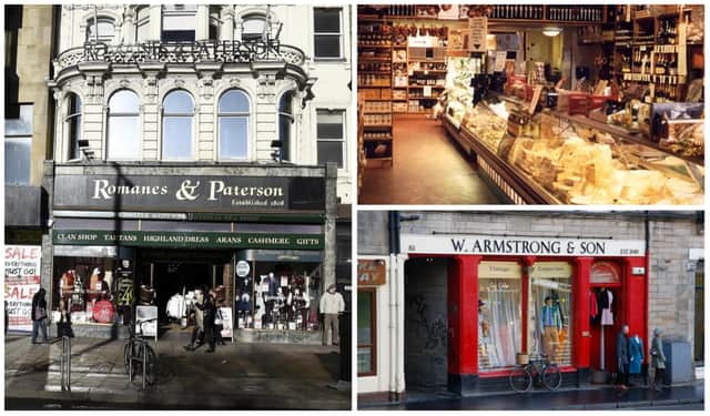 Here, we look at 15 Edinburgh-based businessess that have survived long enough to earn “institution status”.