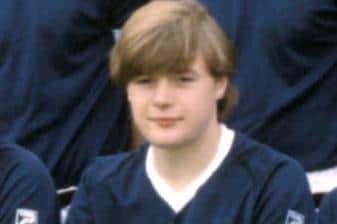 John Gillen in 1982 during his days as a Falkirk player (Photo: SNS Group)