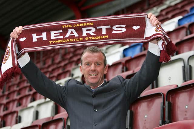 Graham Rix is unveiled as the Hearts manager in November 2005. Picture: Craig Watson / SNS
