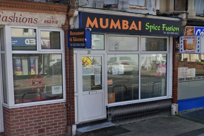 9: Mumbai Spice Fusion in Tangier Road, Copnor, made number 9 in our readers' estimations.