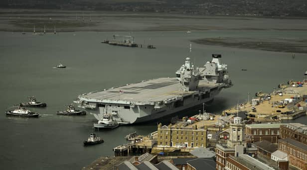 HMS Prince of Wales, the biggest ship the Royal Navy has ever had, was built in five years in contrast to two ferries still being built seven years after work started (Picture: Finnbarr Webster/Getty Images)