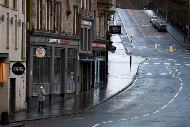Edinburgh streets were deserted in the hours before the lockdown announcement