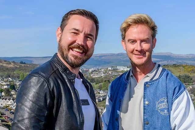 Martin Compston, along with co-host and friend Phil MacHugh, delivers a stunning and fun-filled tour of his beloved homeland. Photo: BBC Scotland