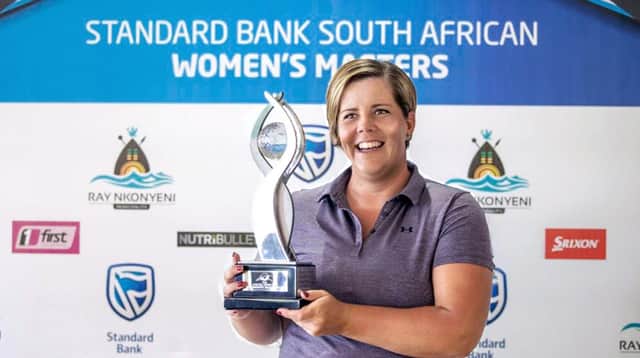 Jane Turner. who is attached to Dalmahoy, won the South African Women's Masters on last season's Ladies Sunshine Tour. Picture: Shannon Naidoo/GS Communications.
