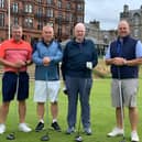 The late Maurice McCann with sons Ronnie, Graham and Maurice Jnr at the Old Course, St Andrews
