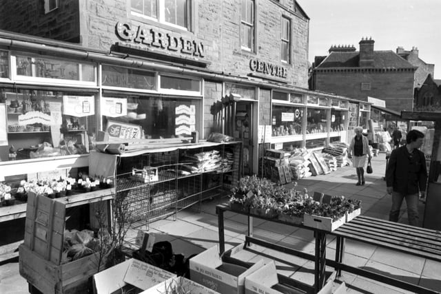 Mulhearn's Garden centre at Colinton Road/Holy Corner, Edinburgh, May 1982.