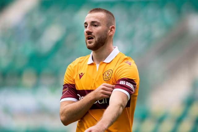 Motherwell midfielder Allan Campbell in action at Easter Road during the goalless draw with Hibs on August 15.  (Craig Foy / SNS Group)