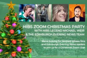 Hibs Christmas Zoom chat hosted by the Edinburgh Evening News.