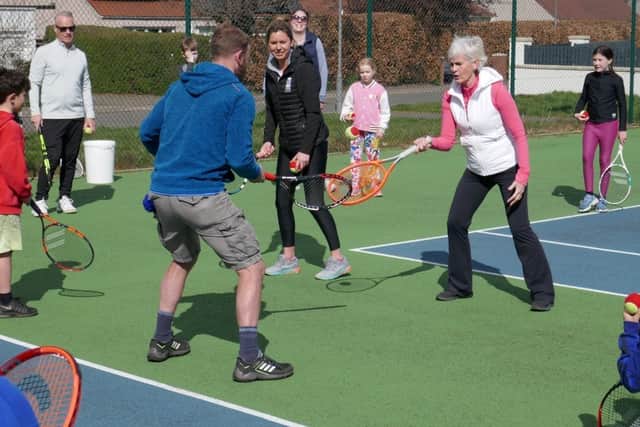 Judy Murray attended the grand opening of Longniddry Tennis Club's new pavilion