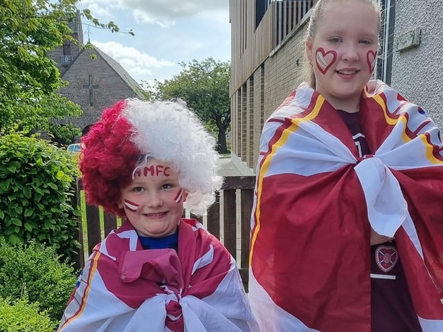 Come on Hearts!
Pic: Jenny Mitchell