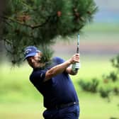 David Drysdale plays his second shot on the ninth hole during the opening round of BMW PGA Championship at Wentworth. Picture: Warren Little/Getty Images.