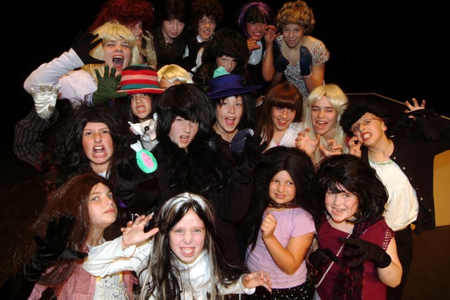 Mansfield Palace Theatre Intermediate and Junior Youth Theatre are pictured during a rehearsal for their 2006 show Roald Dahls The Witches.