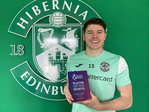 Kevin Nisbet is the Scottish Premiership player of the month for January