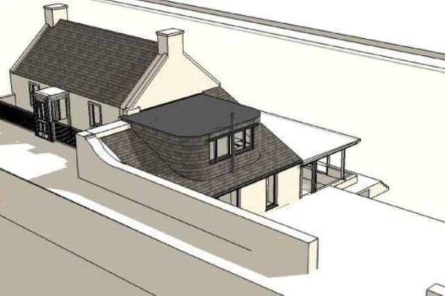 Architects for the householder wanted Listed Building Consent to install the large dormer to create more space at the side of the home.