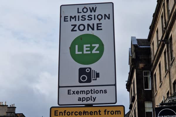 The low emission zone came into force in Edinburgh on Saturday