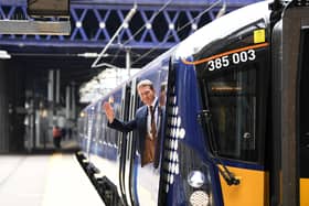Abellio has funded £475 million of new trains including Class 385s which run on the Edinburgh-Glasgow main line. Picture: John Devlin
