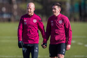Steven Naismith starts ahead of Jamie Walker. Picture: SNS