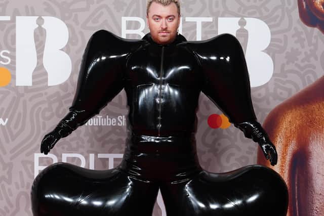 Sam Smith attending the Brit Awards 2023 at the O2 Arena, London.