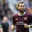 Jorge Grant scored twice for Hearts in the 2-0 victory over Fleetwood Town. Picture: SNS