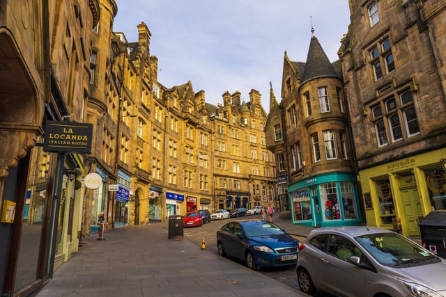Cockburn Street, right slap in the city centre, with its tall, majestic buildings - you feel like you're stepping right into the past.