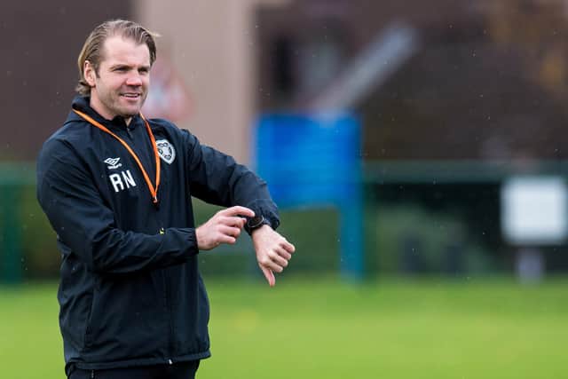 Robbie Neilson wants a new striker in the transfer window. Picture: SNS
