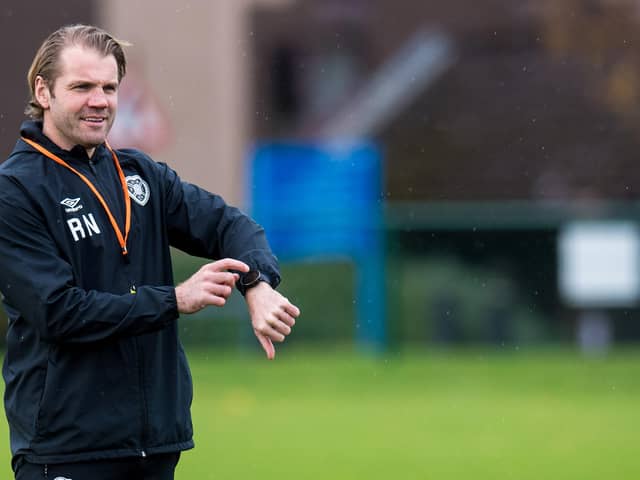 Robbie Neilson wants a new striker in the transfer window. Picture: SNS