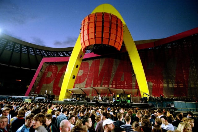 Murrayfield has been the scene of some incredible concerts over the years by some of the world's greatest acts. Pictured above is U2 at Murrayfield for their Popmart concert in 1997.