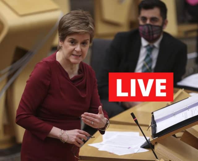 Nicola Sturgeon will update the Scottish Parliament