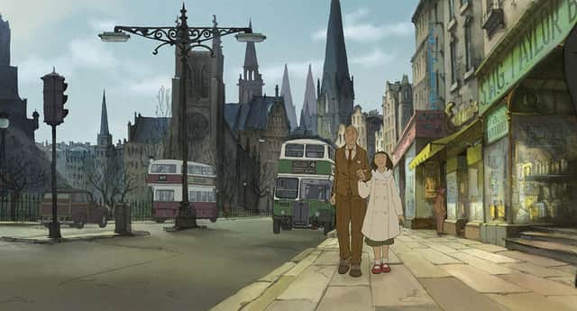 Edinburgh in the 1950s, as imagined by filmmaker Sylvain Comet in The Illusionist