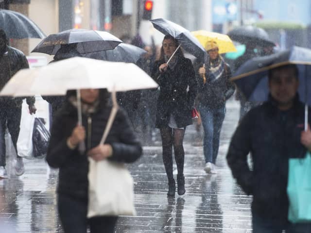 The SRC says Scotland was 'battered by repeated and prolonged storms' last month that dampened shopping activity (file image). Picture: David Mirzoeff/PA Wire.