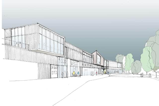 CGI image of the main building, which will be carbon neutral.
