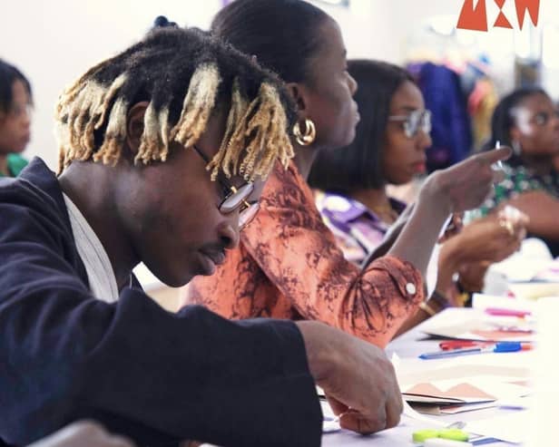 Fashion design industry experts attending a workshop in Ghana
