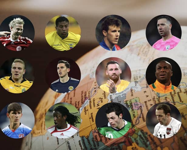 A selection of some of the Hibs players to have played international football