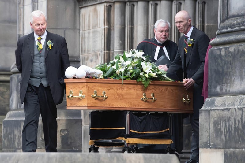 A memorial service for legendary Scottish boxing world champion Ken Buchanan MBE at St Giles Cathedral, on April 25, in Edinburgh
