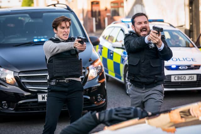 DI Kate Fleming, played by Vicky McClure, and Martin Compston as DI Steve Arnott in the BBC drama Line of Duty (BBC/World Production/Steffan Hill)