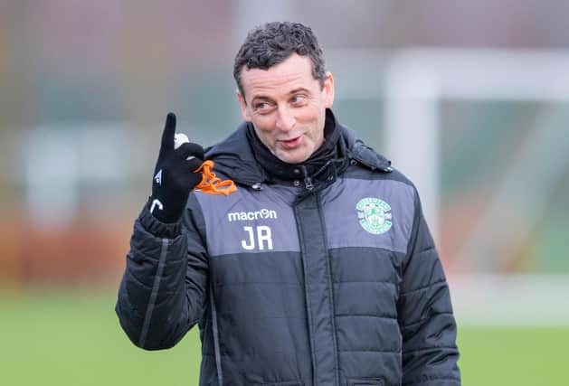 Head coach Jack Ross has improved Hibs throughout a difficult 2020. (Photo by Mark Scates / SNS Group)