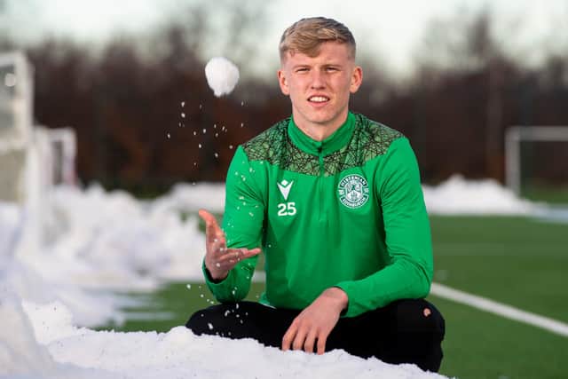 Cool character Josh Doig made a positive return to the Hibs team at Ibrox on Saturday and wants to build on that performance against Ross County on Wednesday. Photo by Ross MacDonald / SNS Group