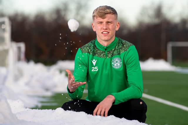 Cool character Josh Doig made a positive return to the Hibs team at Ibrox on Saturday and wants to build on that performance against Ross County on Wednesday.  Photo by Ross MacDonald / SNS Group