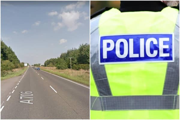 The accident happened this morning at about 8am on the A706 between Whitburn and Bathgate, West Lothian.