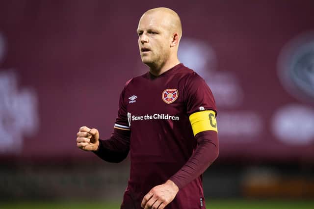 Hearts captain Steven Naismith will continue in a deeper role.
