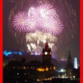 Fireworks explode over Edinburgh Castle during the street party for Hogmanay New Year celebrations in Edinburgh. Picture : Andrew Milligan/PA Wire