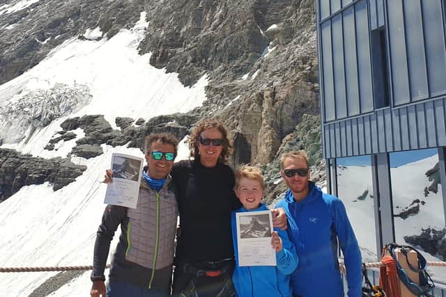 Swiss guides Daniel and Bastian were 'amazing', Chris said.